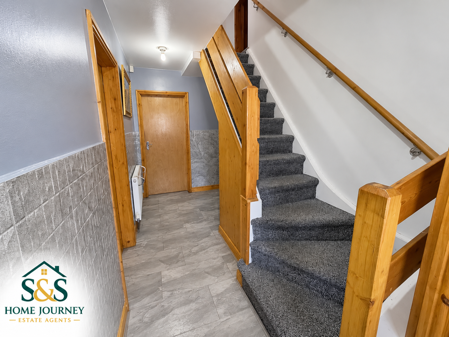 Entrance hall and staircase at Tynedale Road, Tyseley